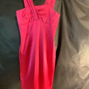 David Meister Elegant Fuchsia Pink Formal Dress knee Length Sz10